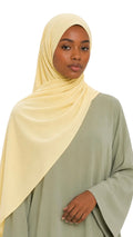 Hijab jersey premium Luxe - Butter Cream