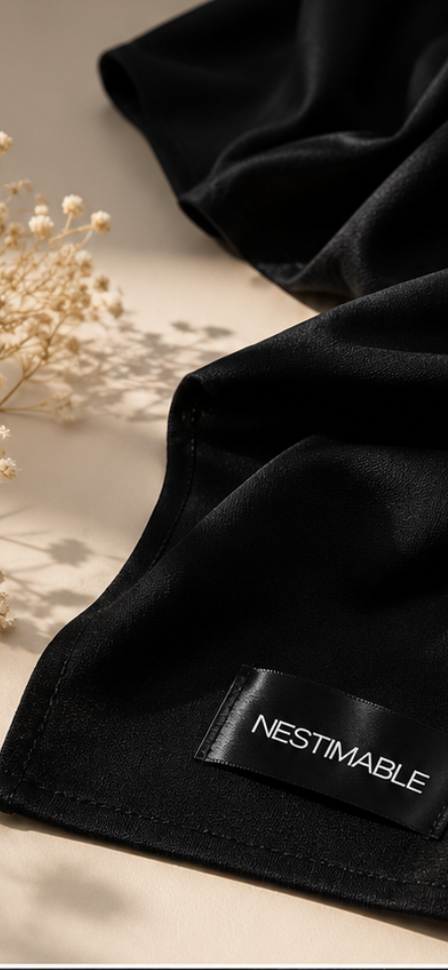 Hijab jersey premium Luxe - Blacki