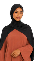 Hijab jersey premium Luxe - Blacki