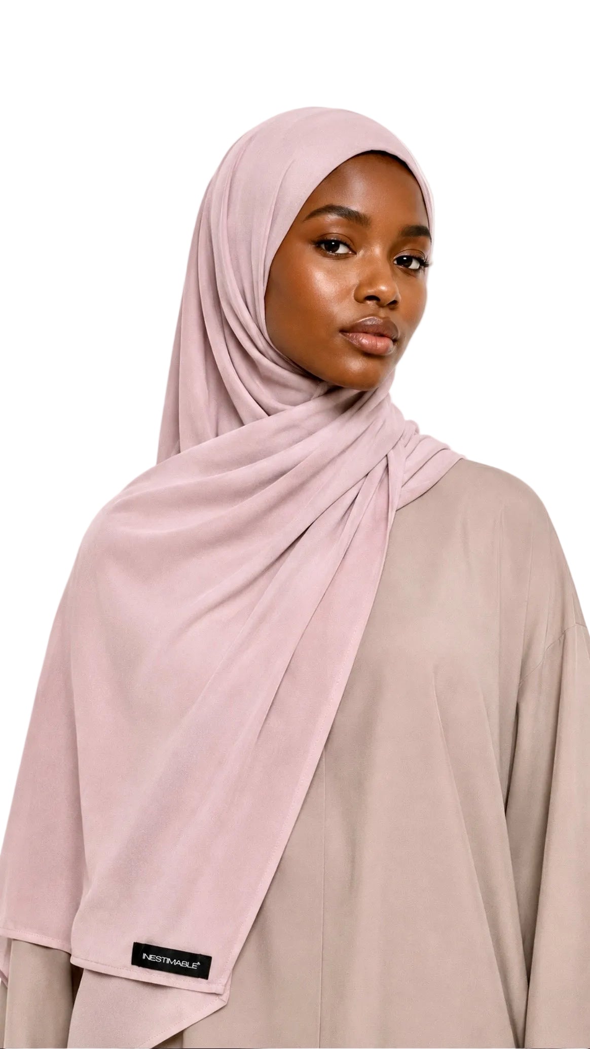 Hijab jersey liquide - Rosa