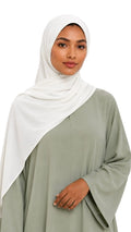 Hijab jersey premium Luxe - White Coton