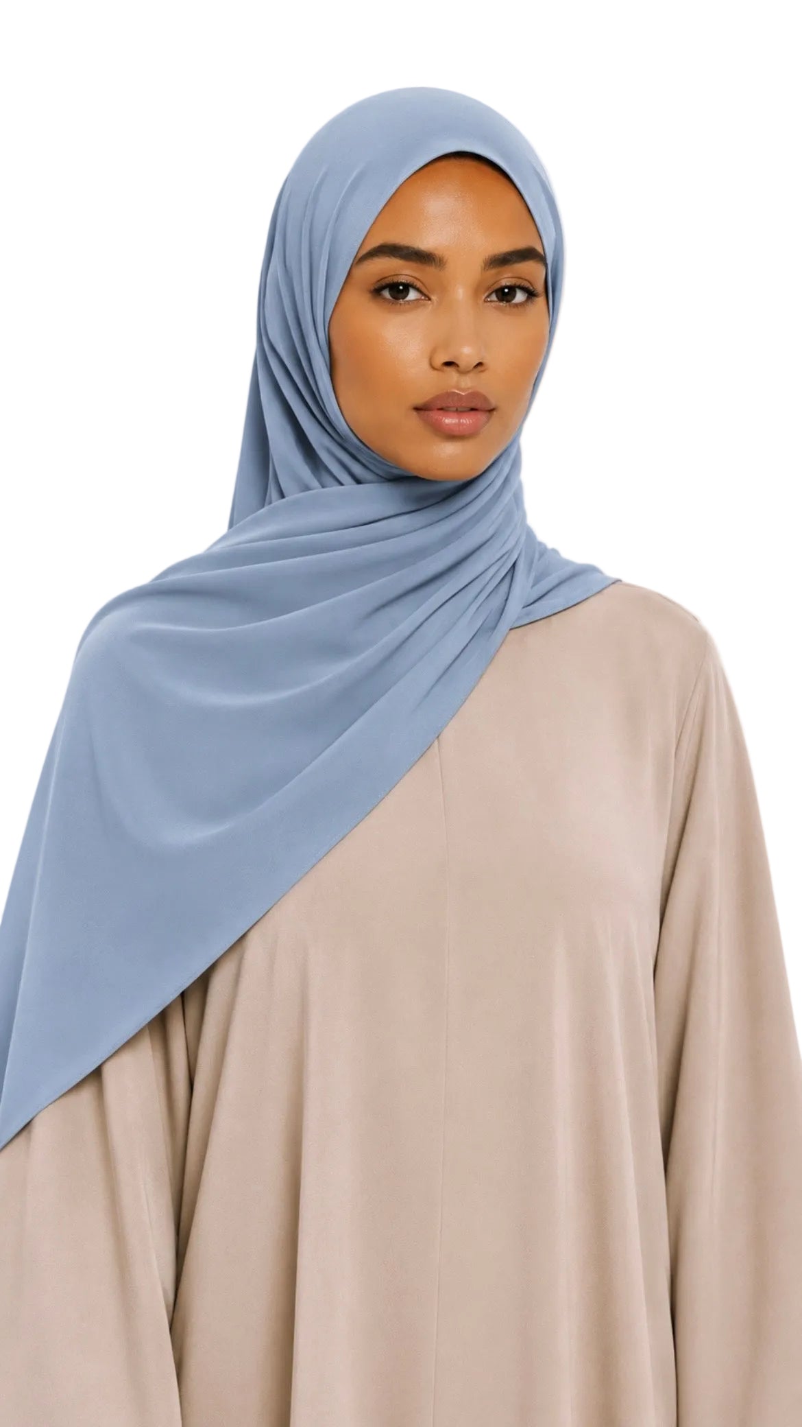 Hijab jersey liquide - Blue