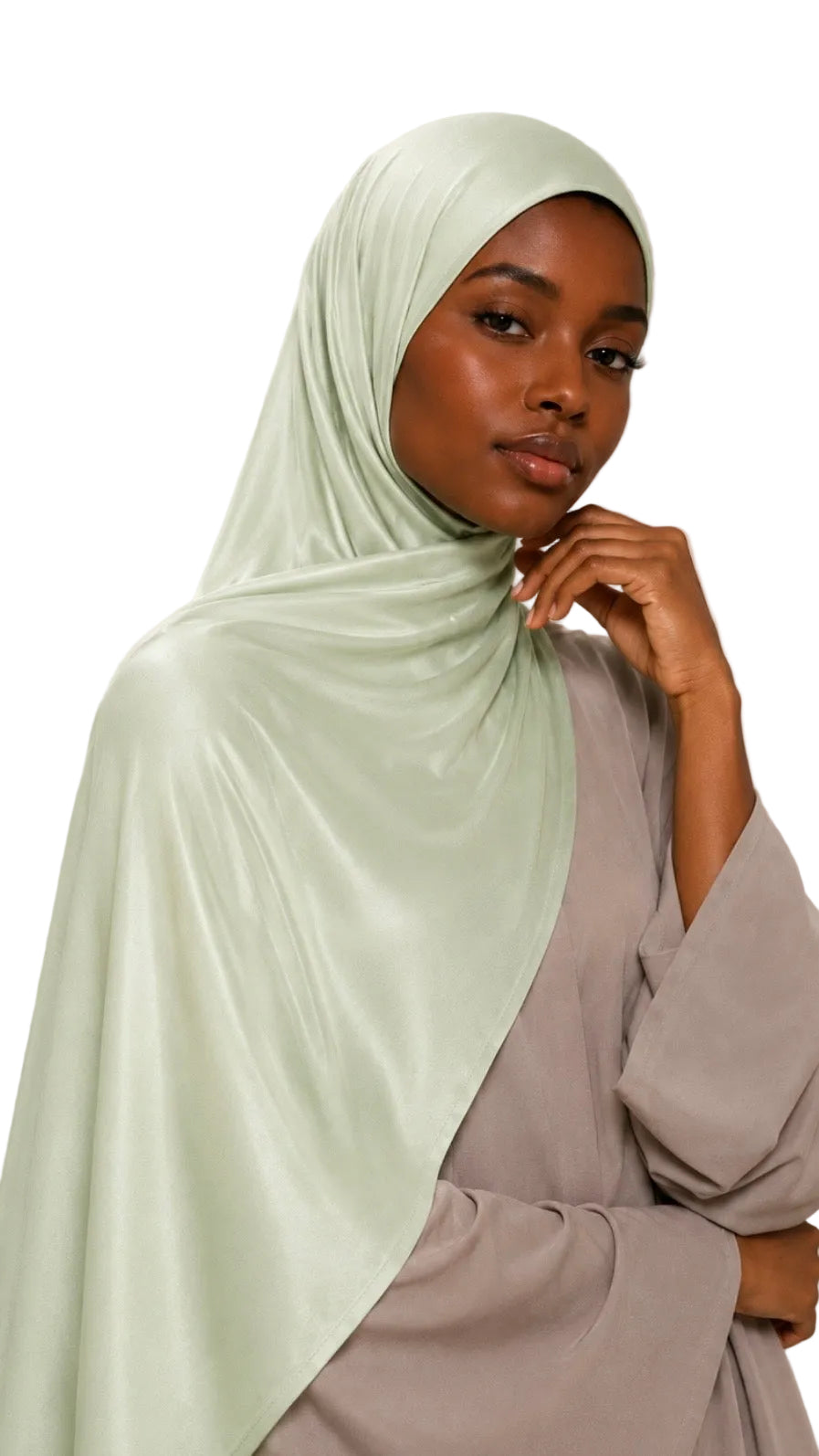 Hijab jersey liquide - Minte