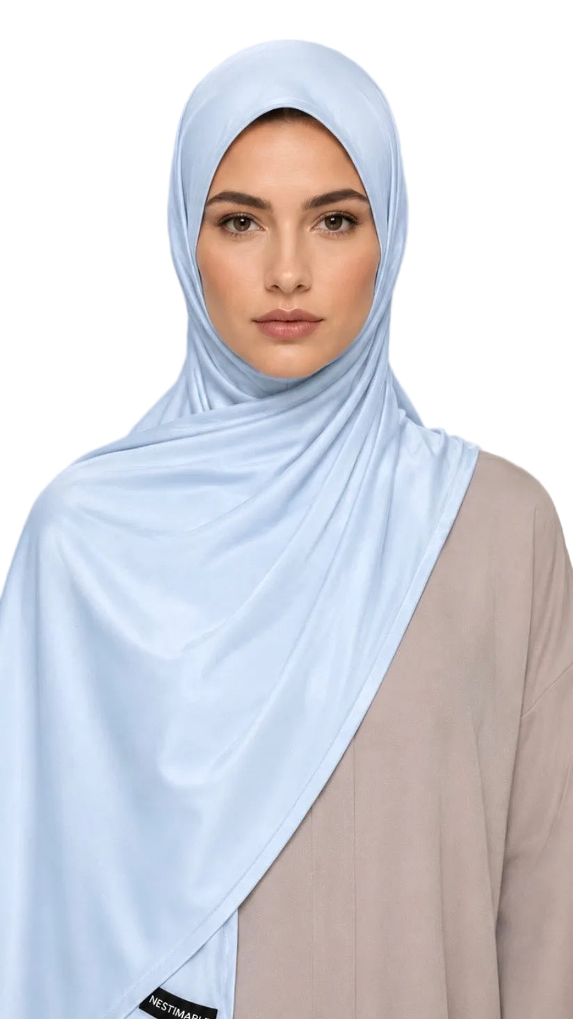 Hijab jersey liquide - Blue Sky