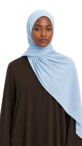 Hijab jersey premium Luxe - Blue Baby
