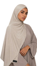 Hijab jersey liquide - Taupe nude